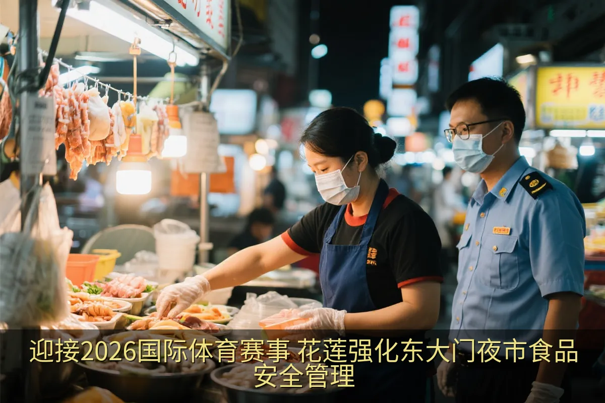 迎接2026国际体育赛事 花莲强化东大门夜市食品安全管理