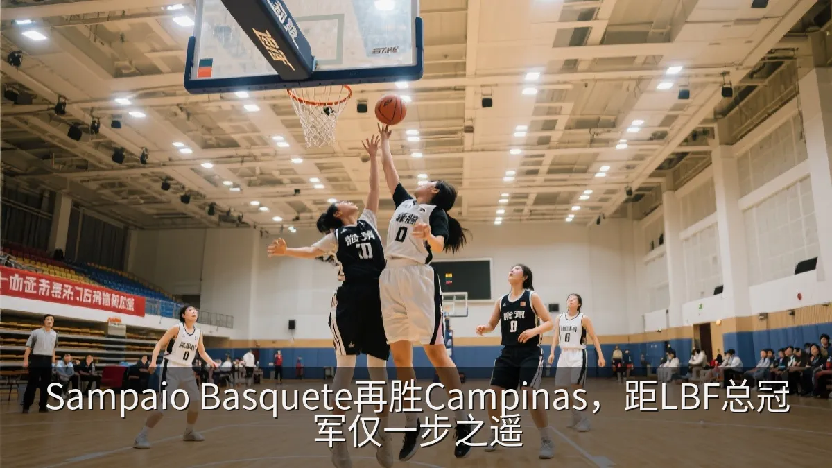 女子篮球比赛中球员在篮下争夺球权